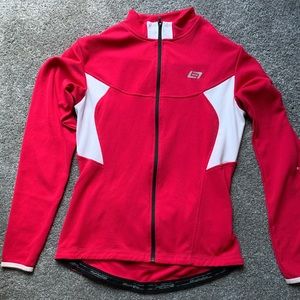 Pink cycling jacket